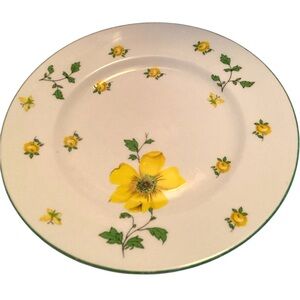 Royal Victoria Yellow Flower Plate – Fine Bone China England